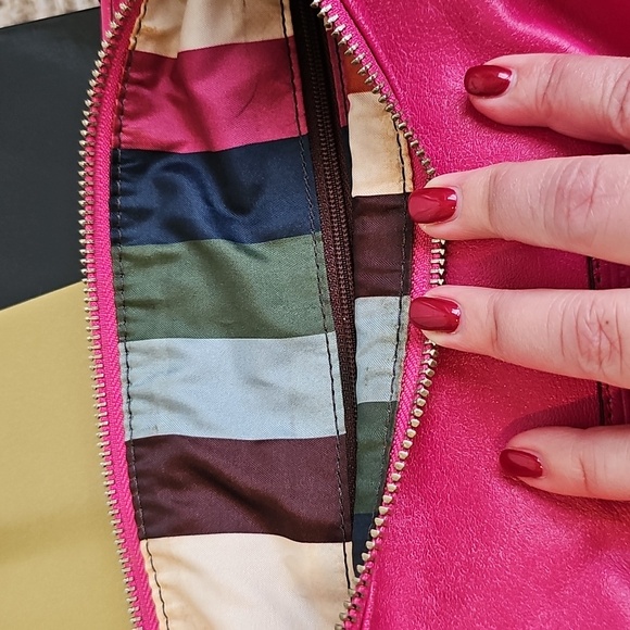 Coach 2010 Poppy Magenta Pink Leather Groovy Hobo (Legacy Stripe Lining) - Picture 14 of 17